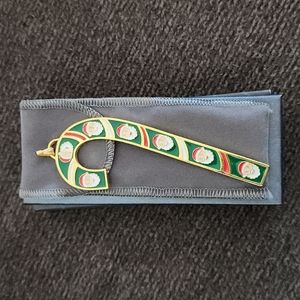 Wallace 2019 Gold-Plated Candy Cane Ornament